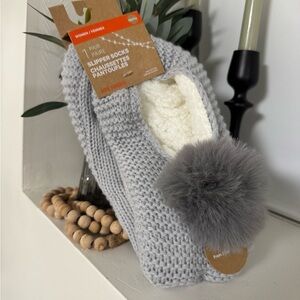 Joe Fresh Gray Slipper Socks